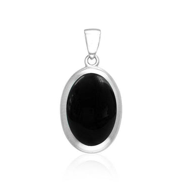 Oval Cabochon Silver Pendant TPD138 - Jewelry